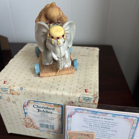 VINTAGE 1995 ENESCO “CHERISHED TEDDIES” ELEPHANT FIGURE- NEW IN BOX - Picture 6 of 11